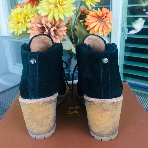 COACH Karson Suede Wedge Bootie - Picture 2 of 8